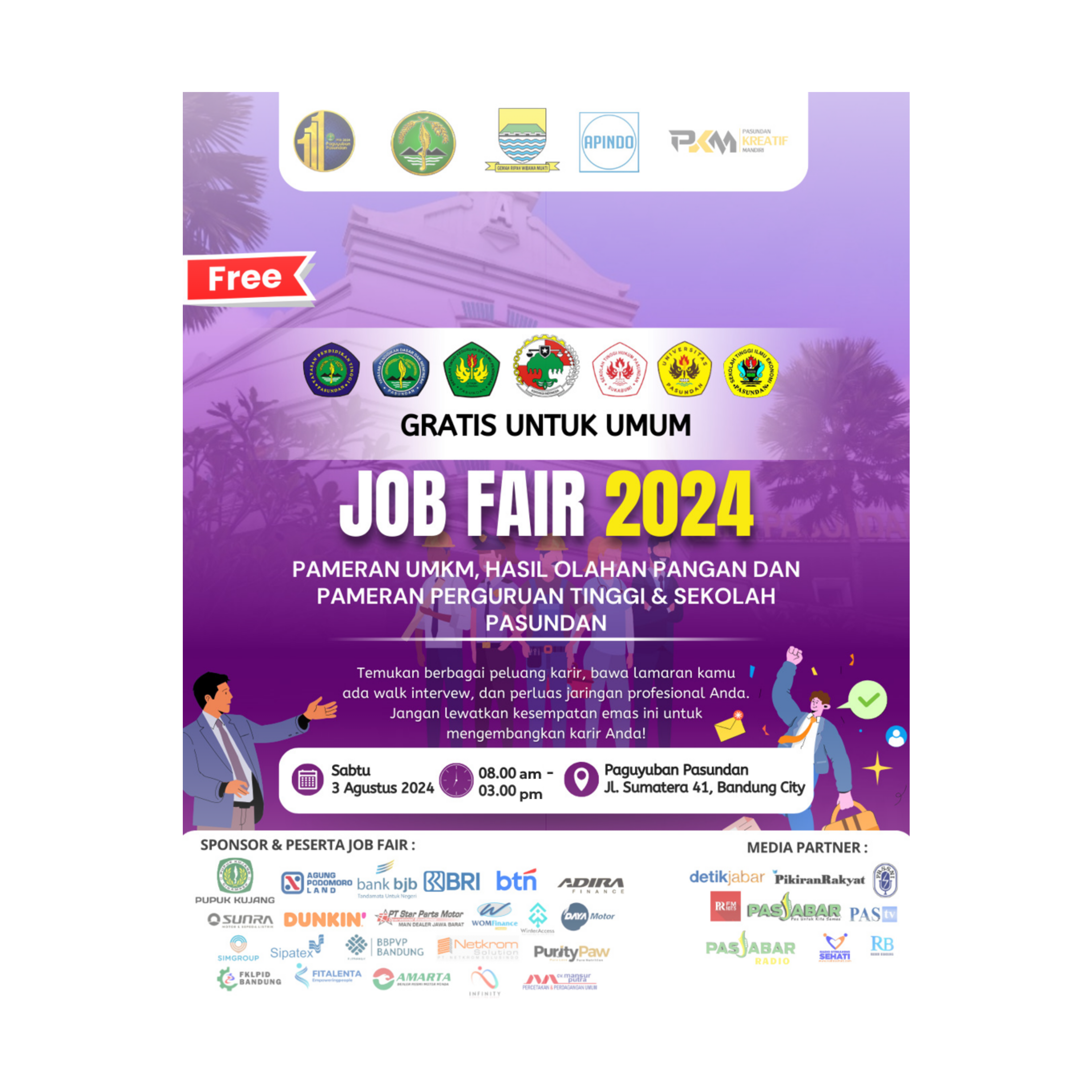 Job Fair bersama Paguyuban Pasundan dan Apindo